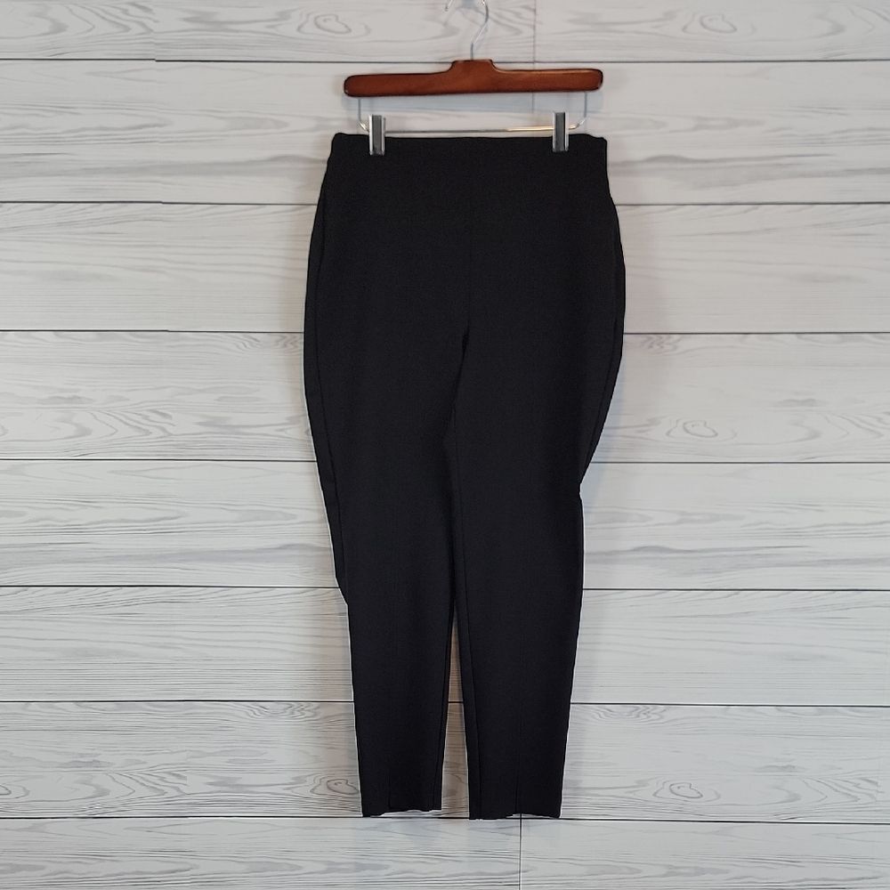 Chico's Pull-On Ankle Pants In Black Womens Size M (Chicos Size 1)